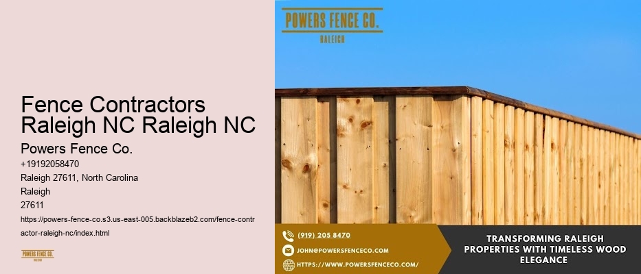 Fence Contractors Raleigh NC Raleigh NC